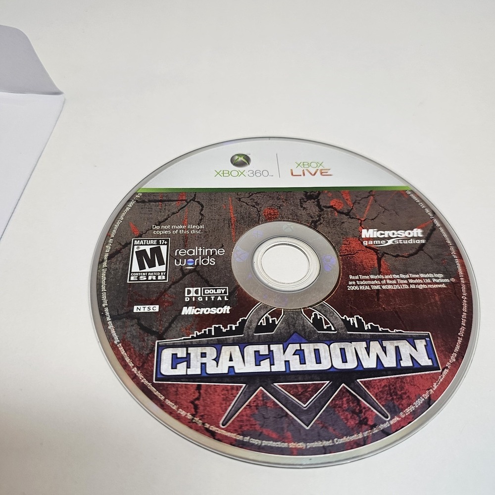 Crackdown‎ Xbox 360 Disc Only Tested Working